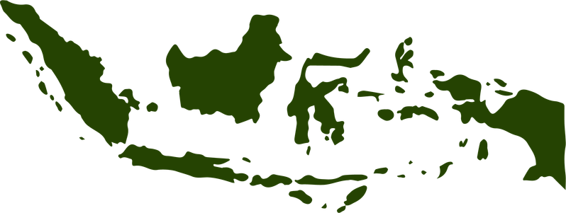 Map showing the vanilla origin in Papua, Indonesia