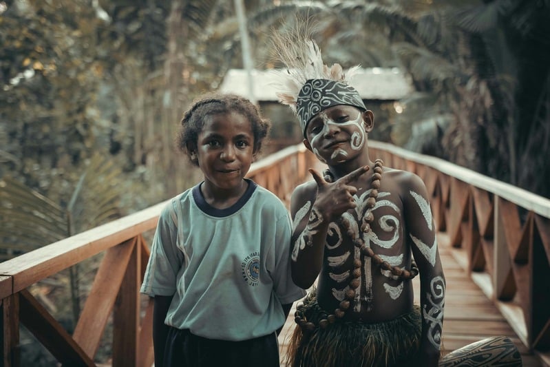 Local community in Papua, Indonesia